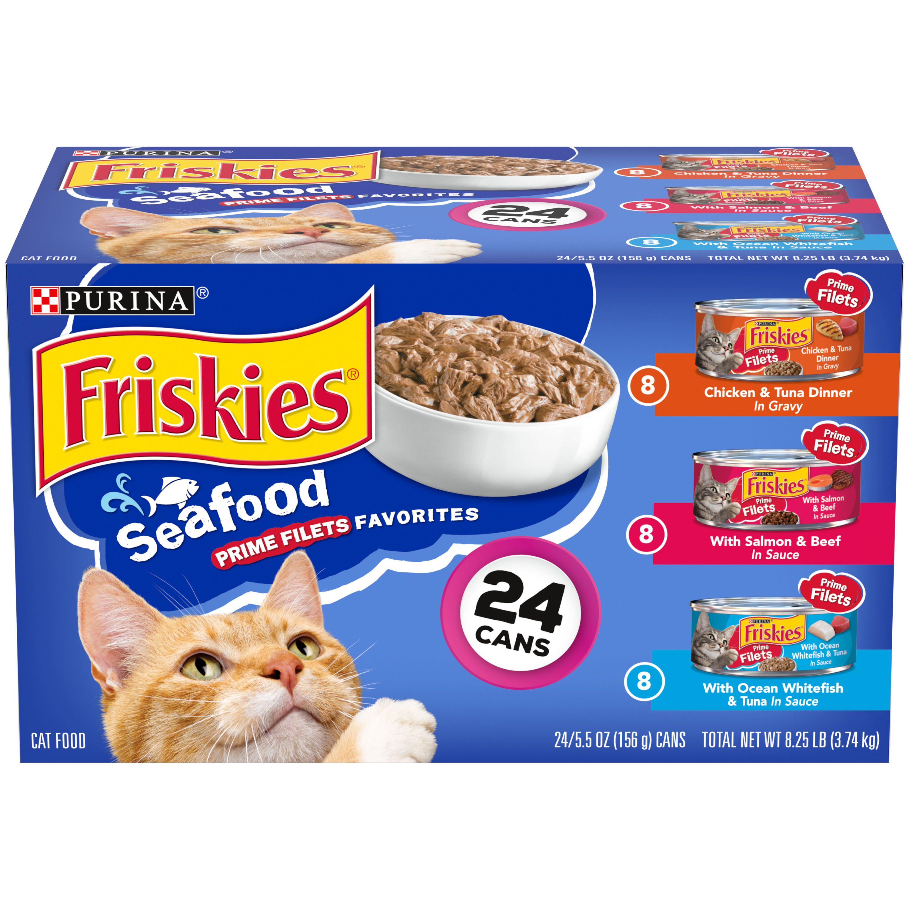 (24 Pack) Friskies Gravy Wet Cat Food Variety Pack ...