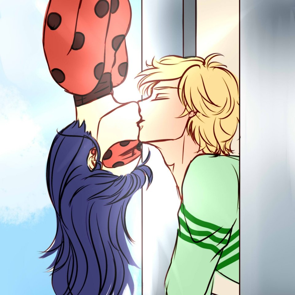How To Draw Ladybug And Cat Noir Kissing