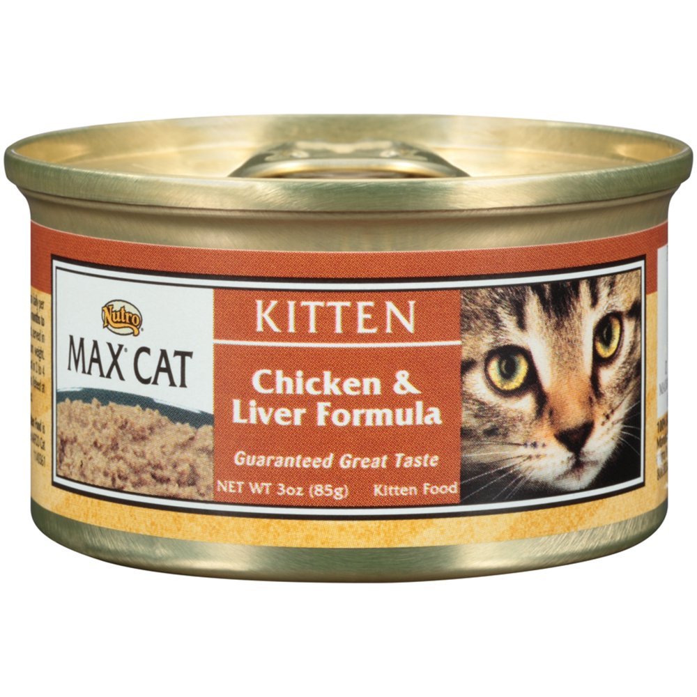 Nutro Max Cat Kitten Chicken And Liver Formula Canned Cat ...