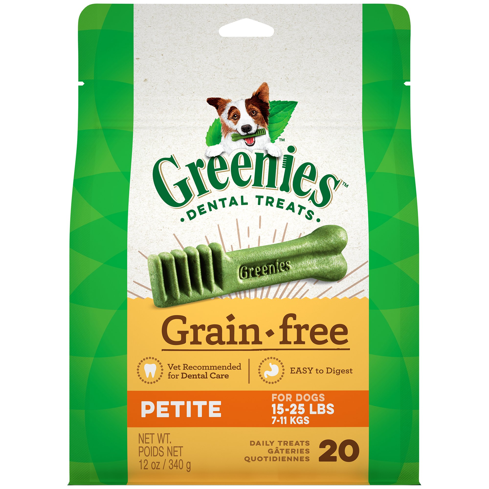 GREENIES Grain Free Petite Natural Dog Dental Care Chews ...