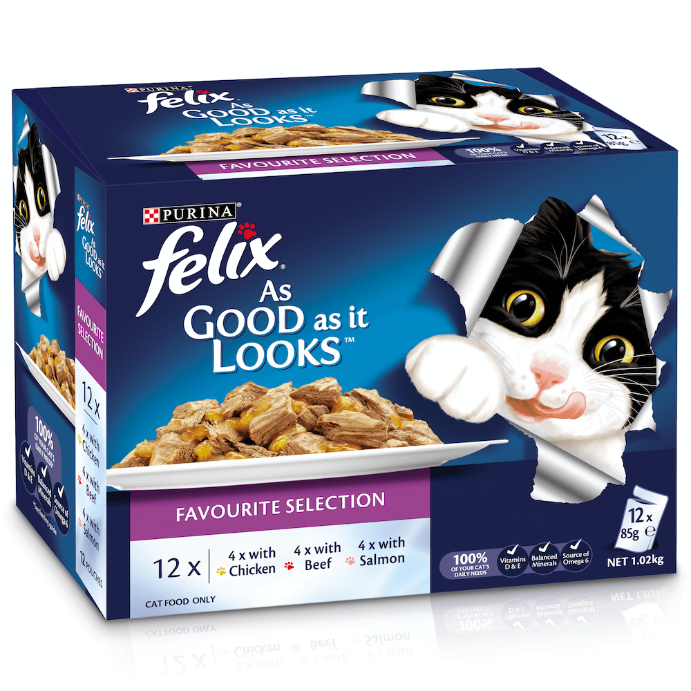 Buy Felix Wet Cat Food Adult Favourite Selection Pouches ...
