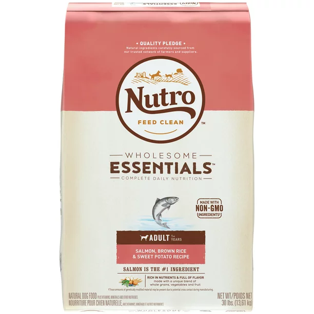 NUTRO WHOLESOME ESSENTIALS Salmon, Brown Rice &  Sweet ...