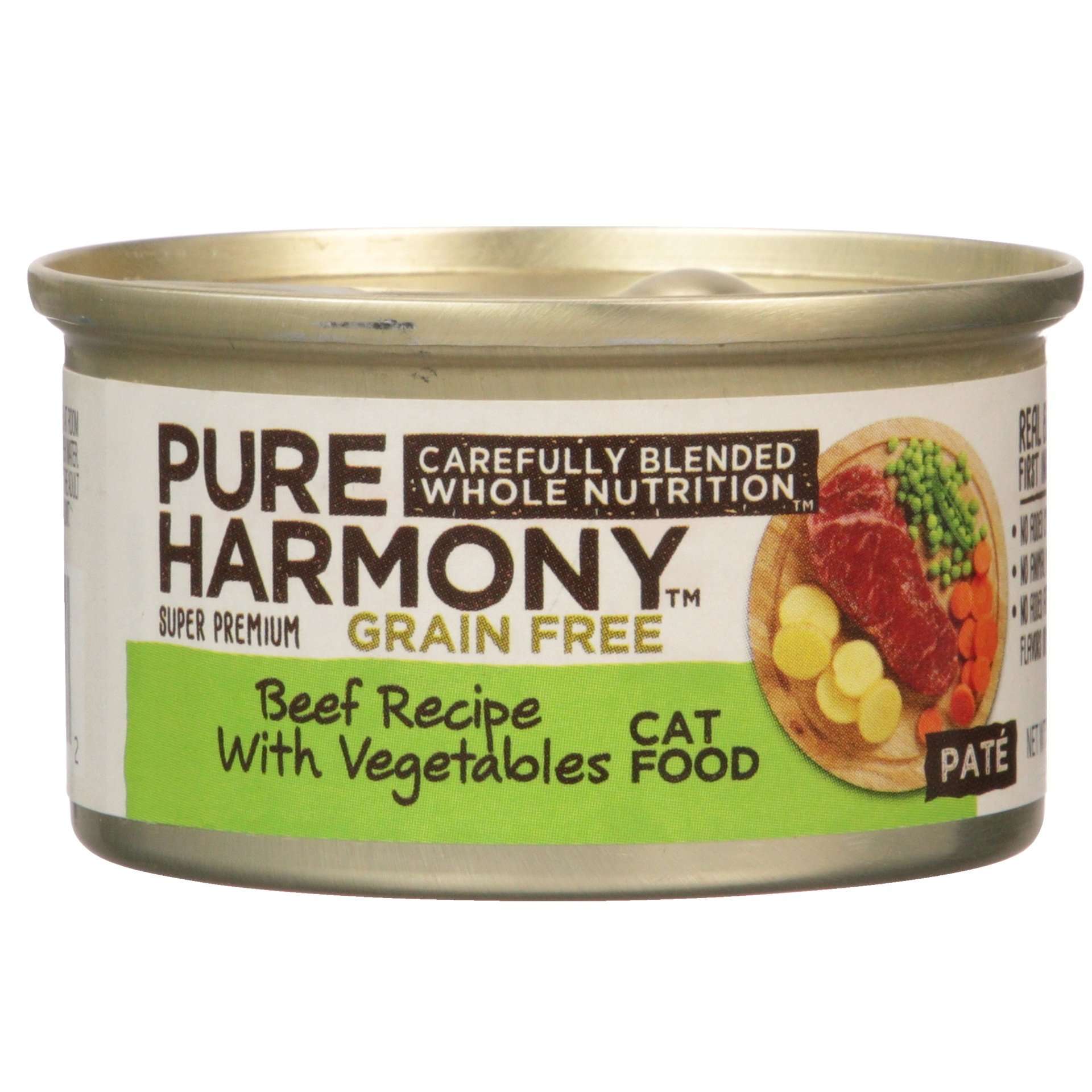 Pure Harmony Canned Cat Food Beef With Vegetable 3 oz
