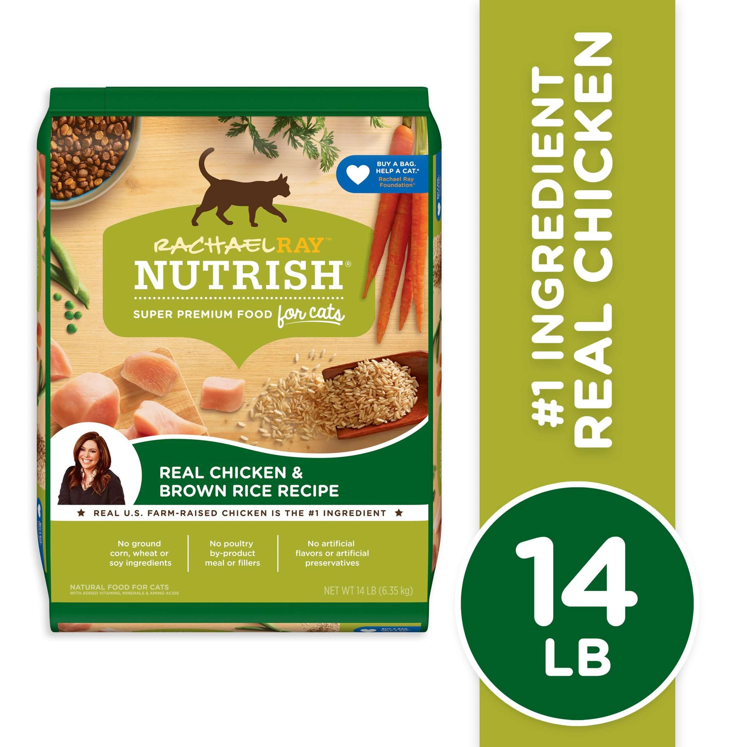Rachael Ray Nutrish Natural Premium Dry Cat Food, Chicken ...
