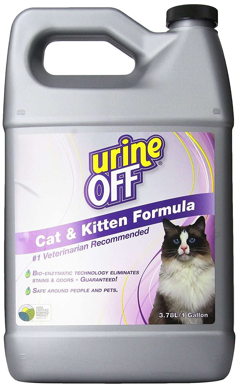 Odor and Stain Remover for Cats, 1 Gallon, Guaranteed to ...