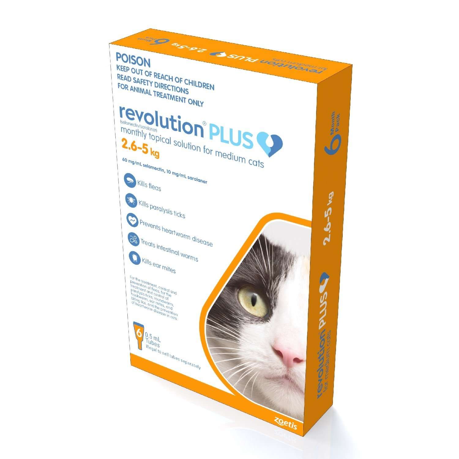 Revolution PLUS Flea, Worm &  Tick for Adult Cats 6