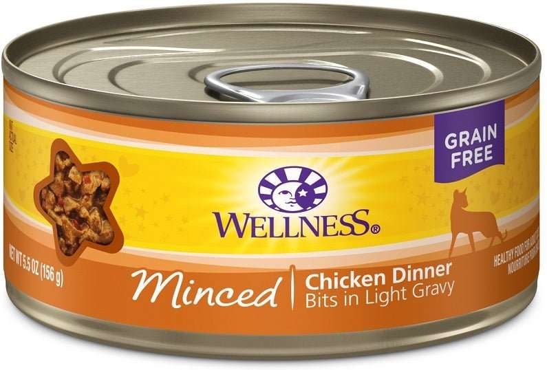 Wellness Grain Free Natural Minced Chicken Dinner Wet ...