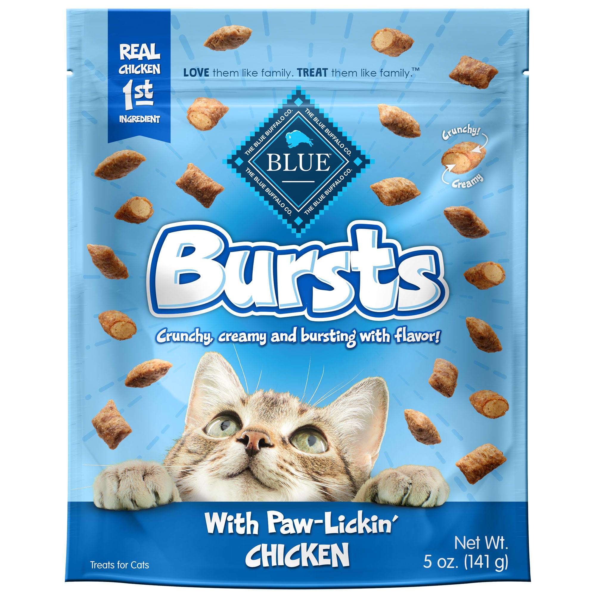 Blue Buffalo Bursts Feline Chicken Flavour Cat Treats, 5 ...