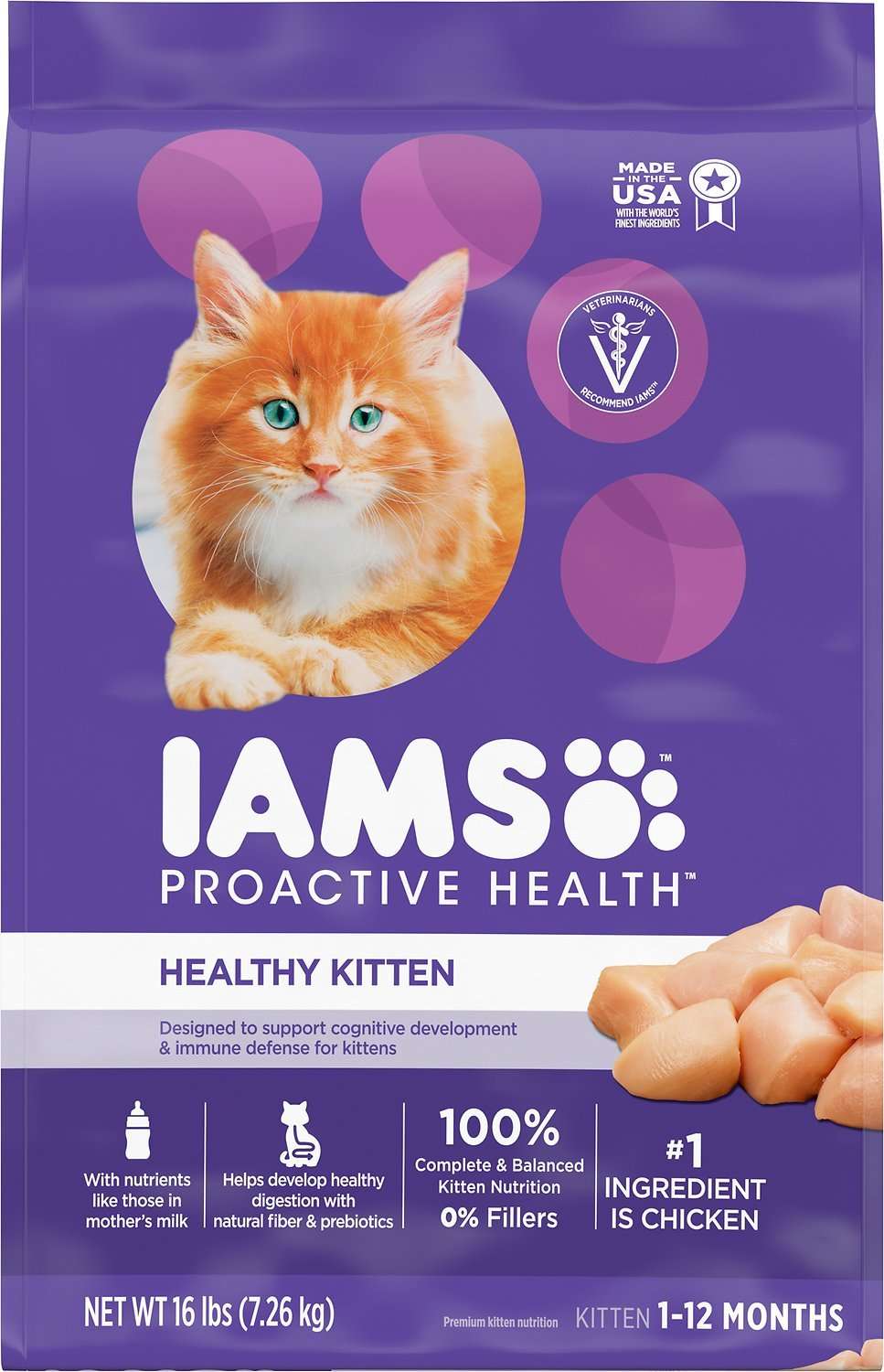 Iams ProActive Health Kitten Dry Cat Food, 16