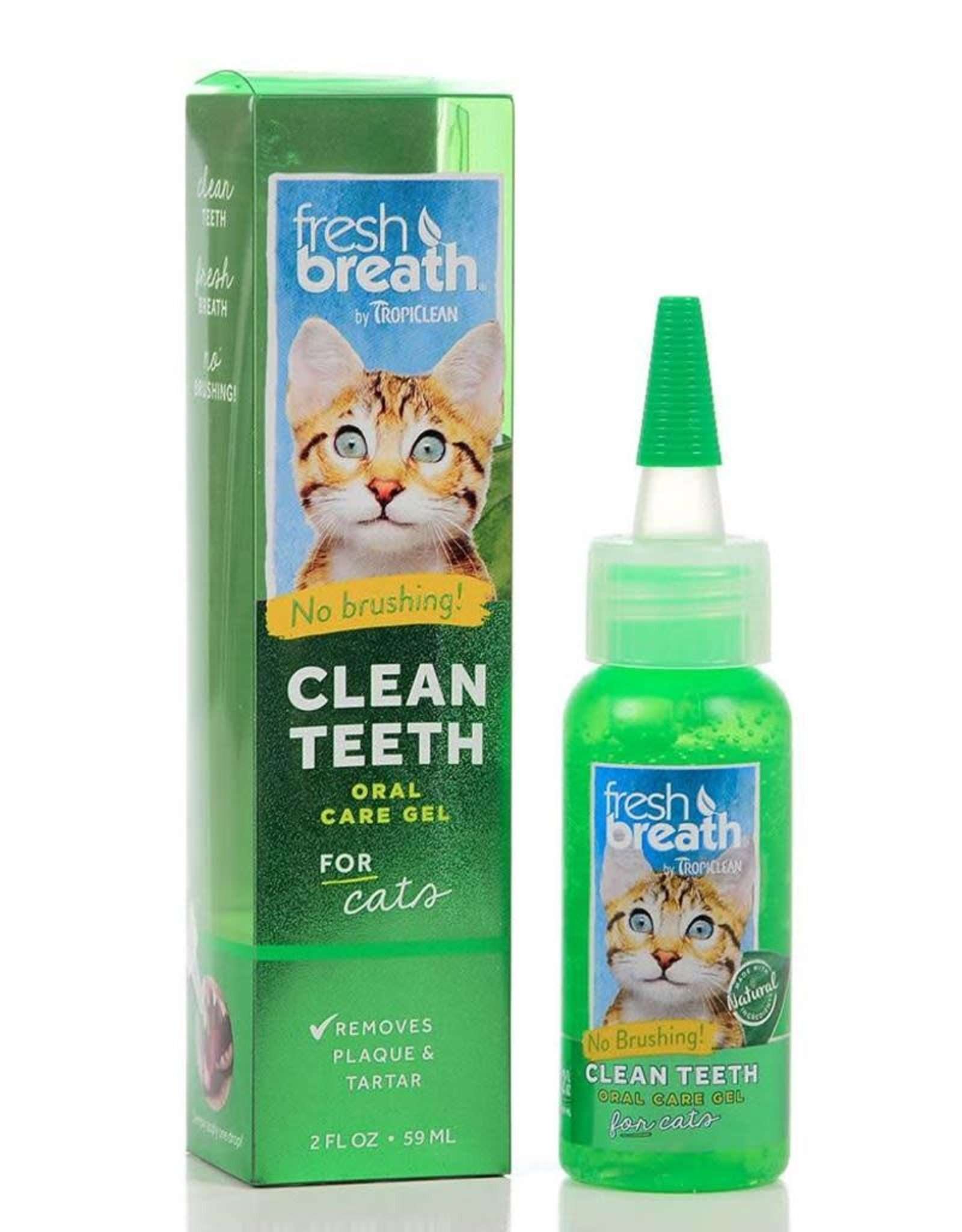 TROPICLEAN FRESH BREATH CLEAN TEETH ORAL CARE GEL FOR CATS ...