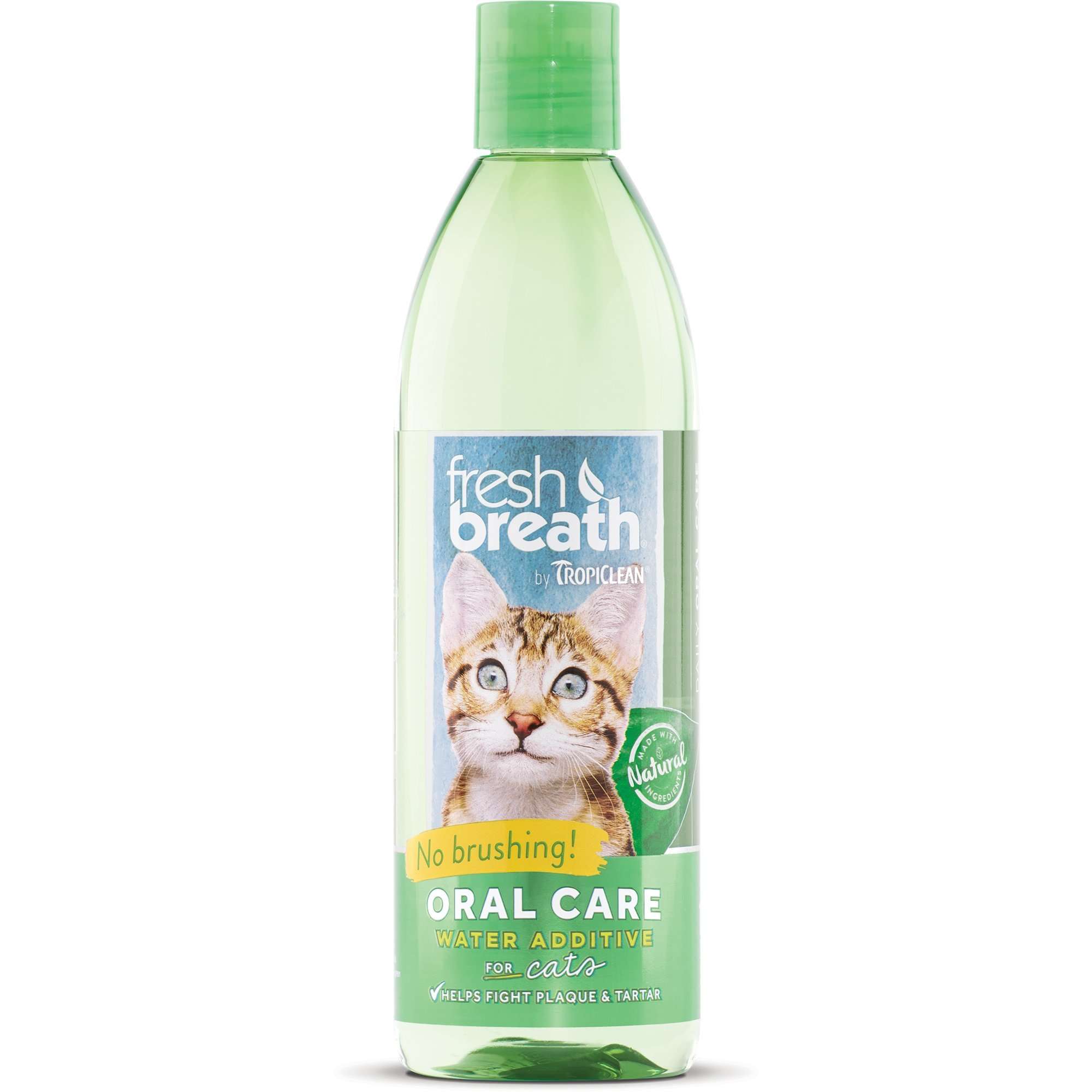TropiClean Fresh Breath Oral Care Water Additive for Cats ...