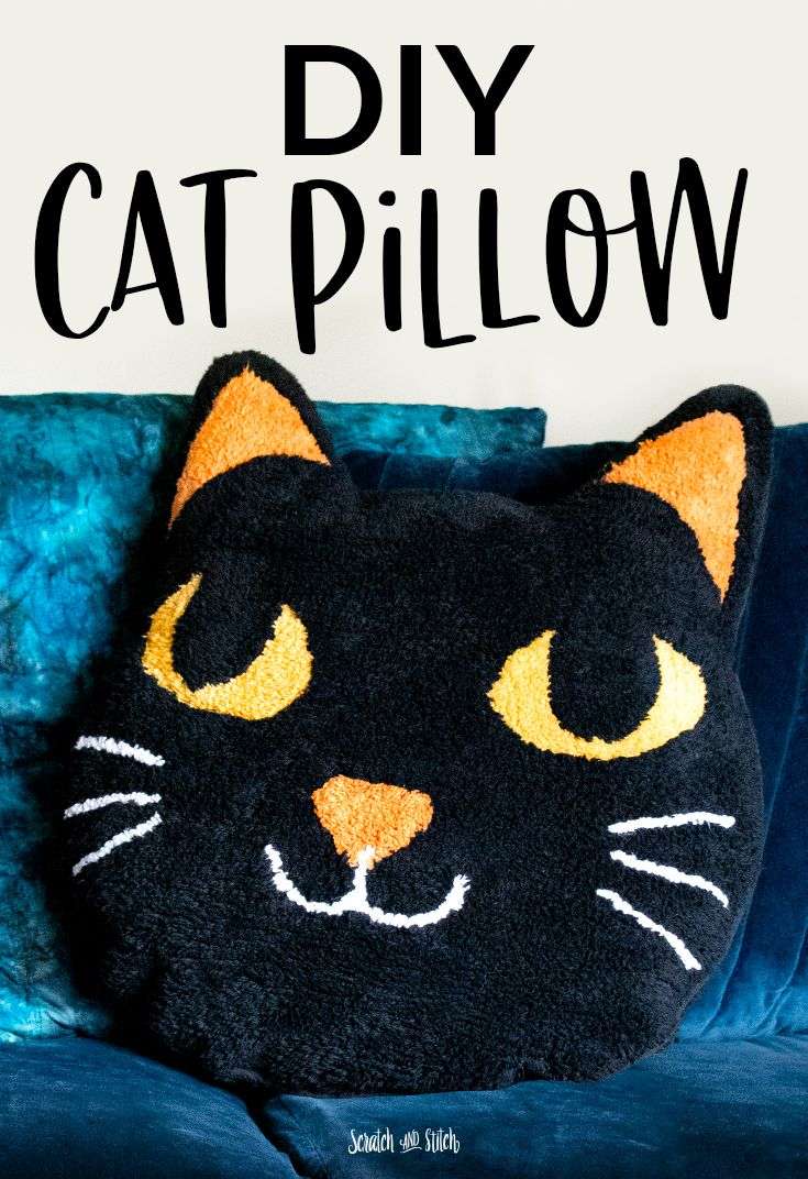 DIY Halloween Cat Pillow