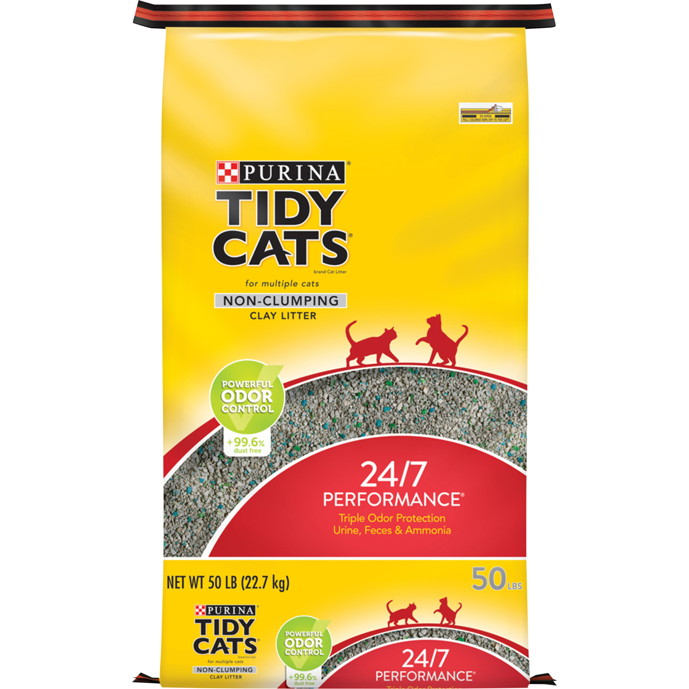 Purina Tidy Cats Non Clumping Cat Litter, 24/7 Performance Multi Cat ...