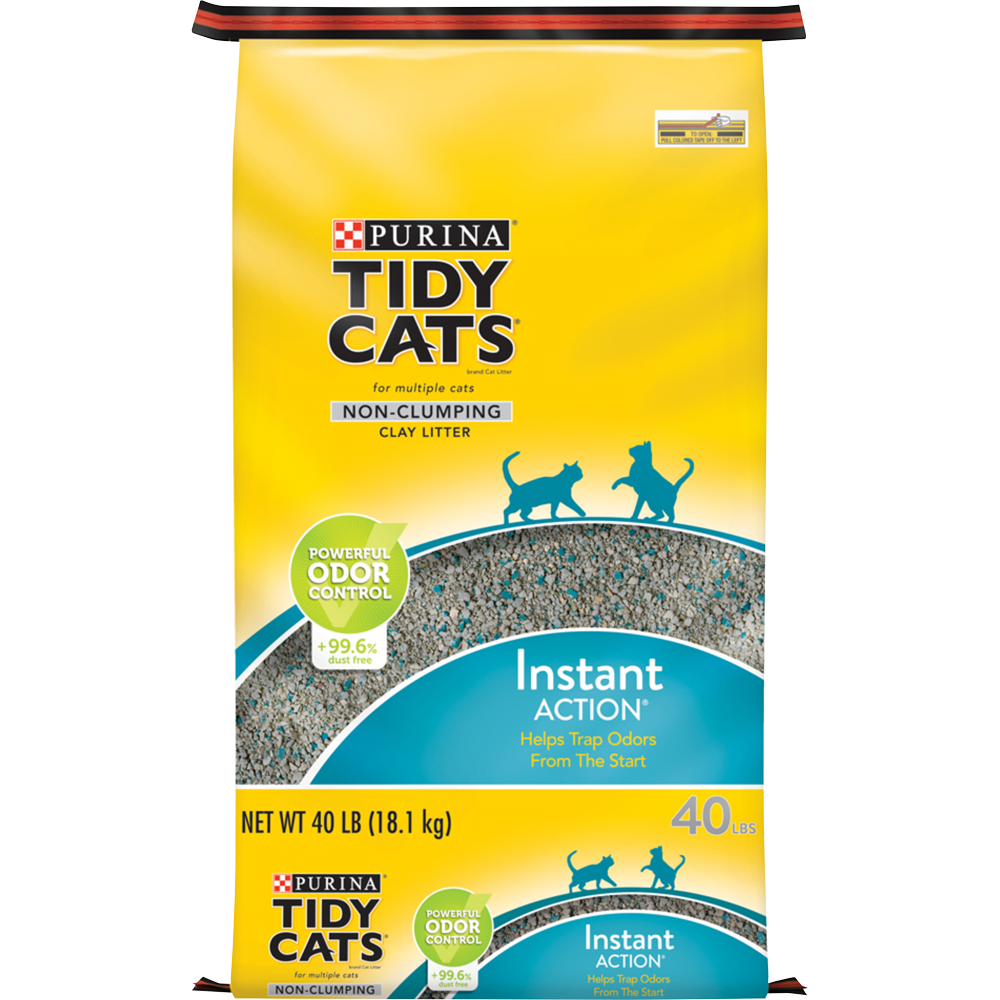 Purina Tidy Cats Non Clumping Cat Litter, Instant Action Low Tracking ...
