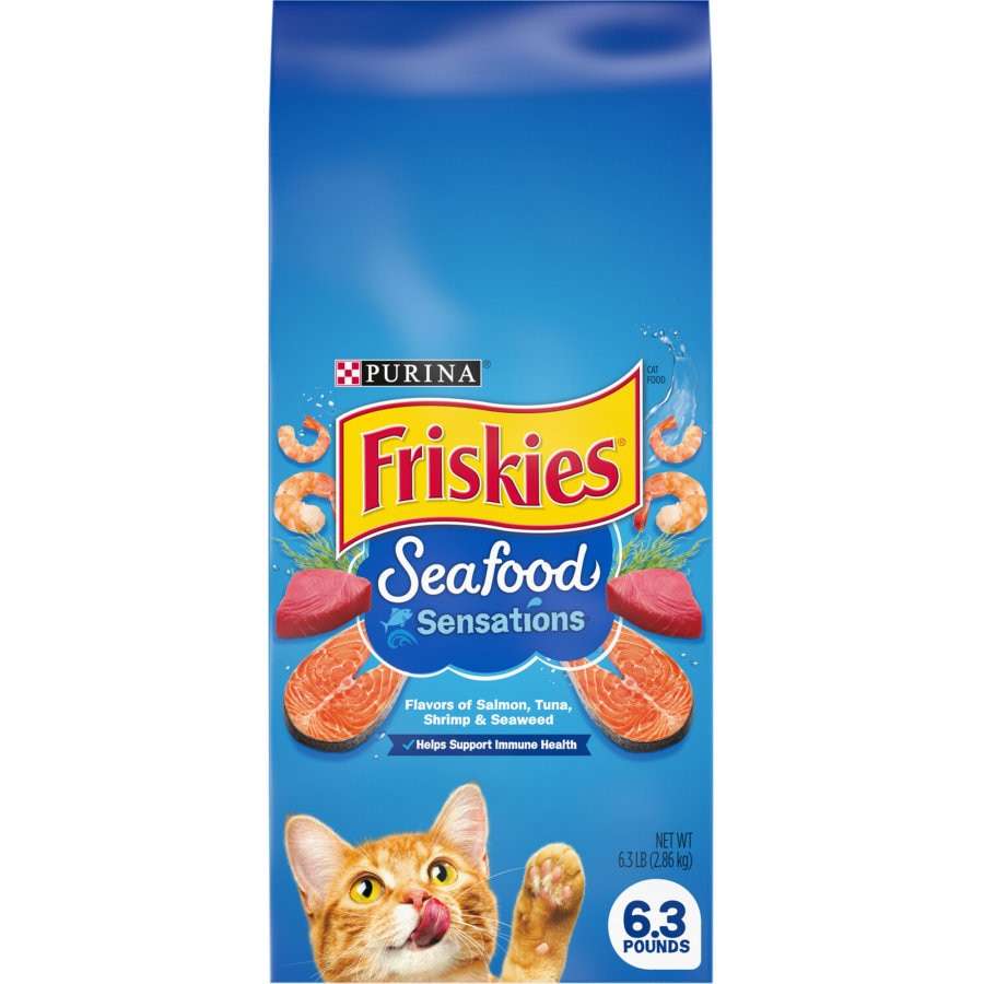Buy friskies dry cat food seafood sensations bag 2.86kg online at ...