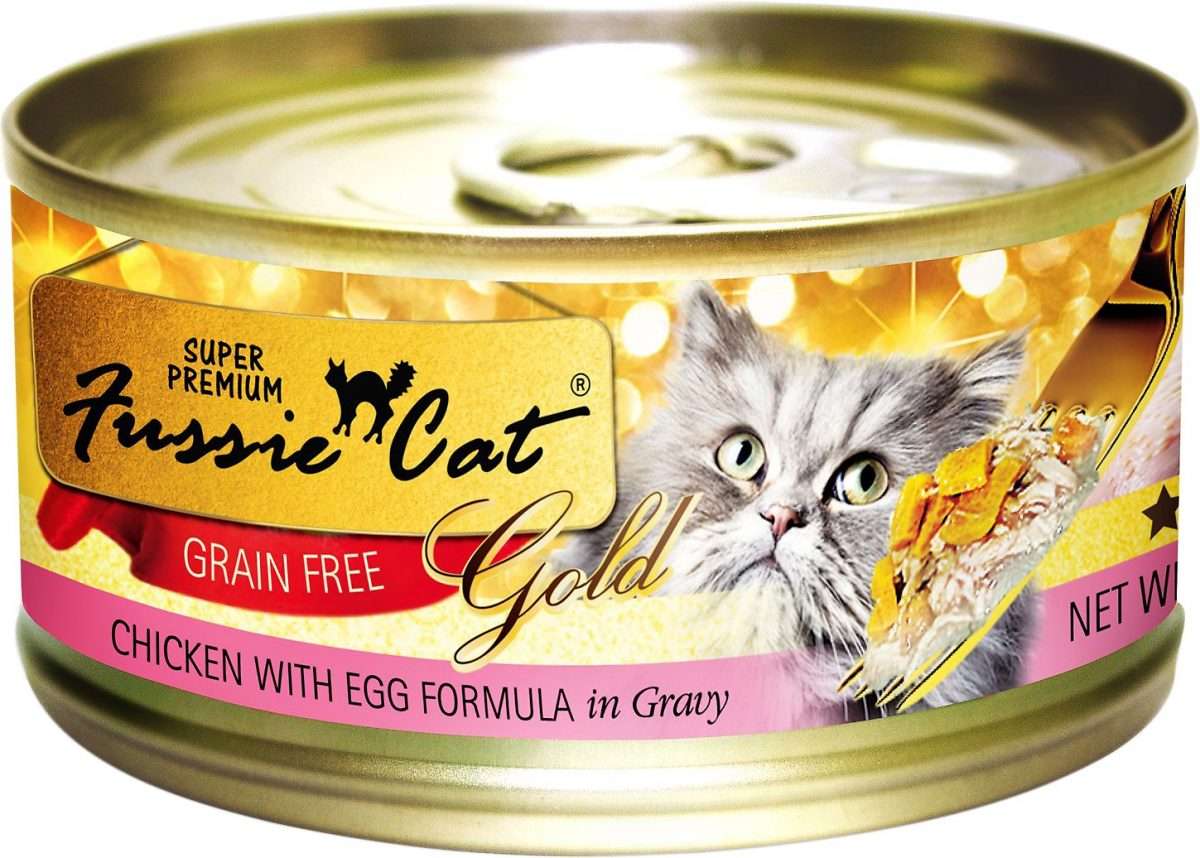 Fussie Cat Super Premium Chicken with Egg Formula in Gravy Grain