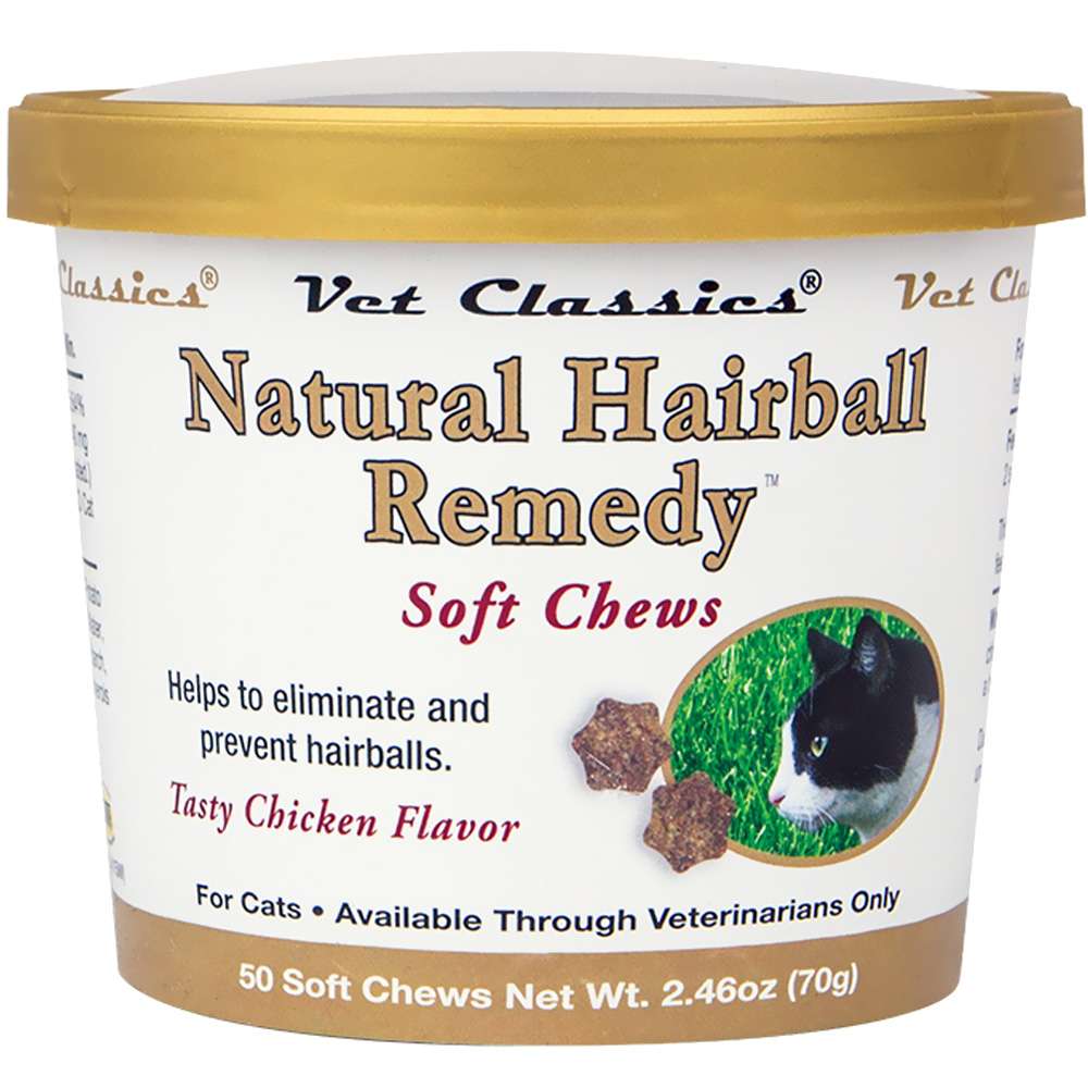 Natural Hairball Remedy for Cats (50 Soft Chews)