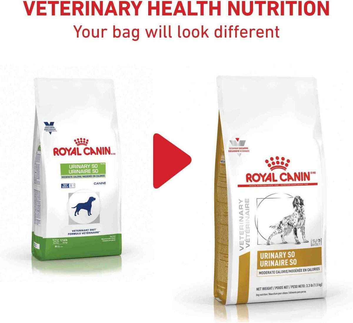 Royal Canin Veterinary Diet Urinary SO Moderate Calorie Dry Dog Food, 7 ...