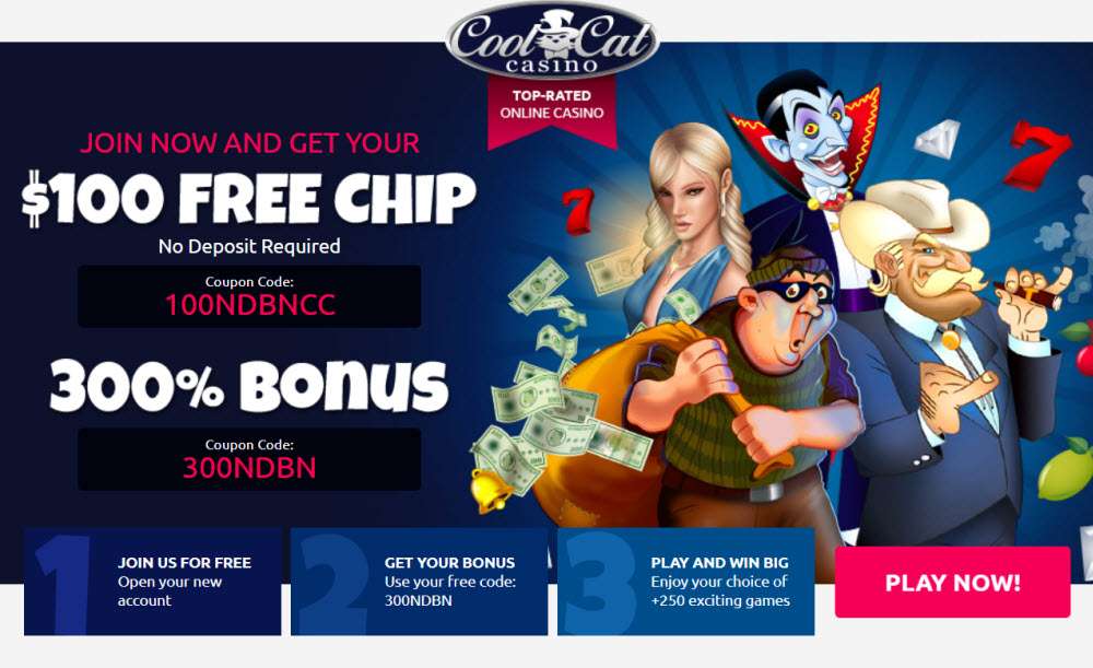 Cool Cat Casino no deposit bonus