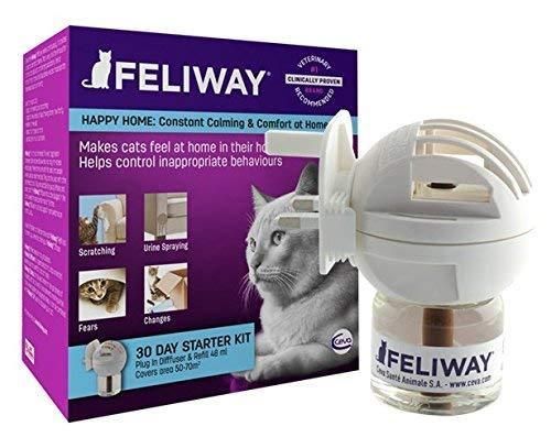 Feliway Classic 30 Day Starter Kit Feline Pheromone Diffuser Pack BEST ...