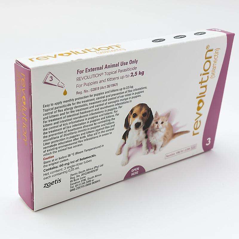 Revolution (Pink) for Puppies and Kittens up to 2.5kg (less than 5lbs ...