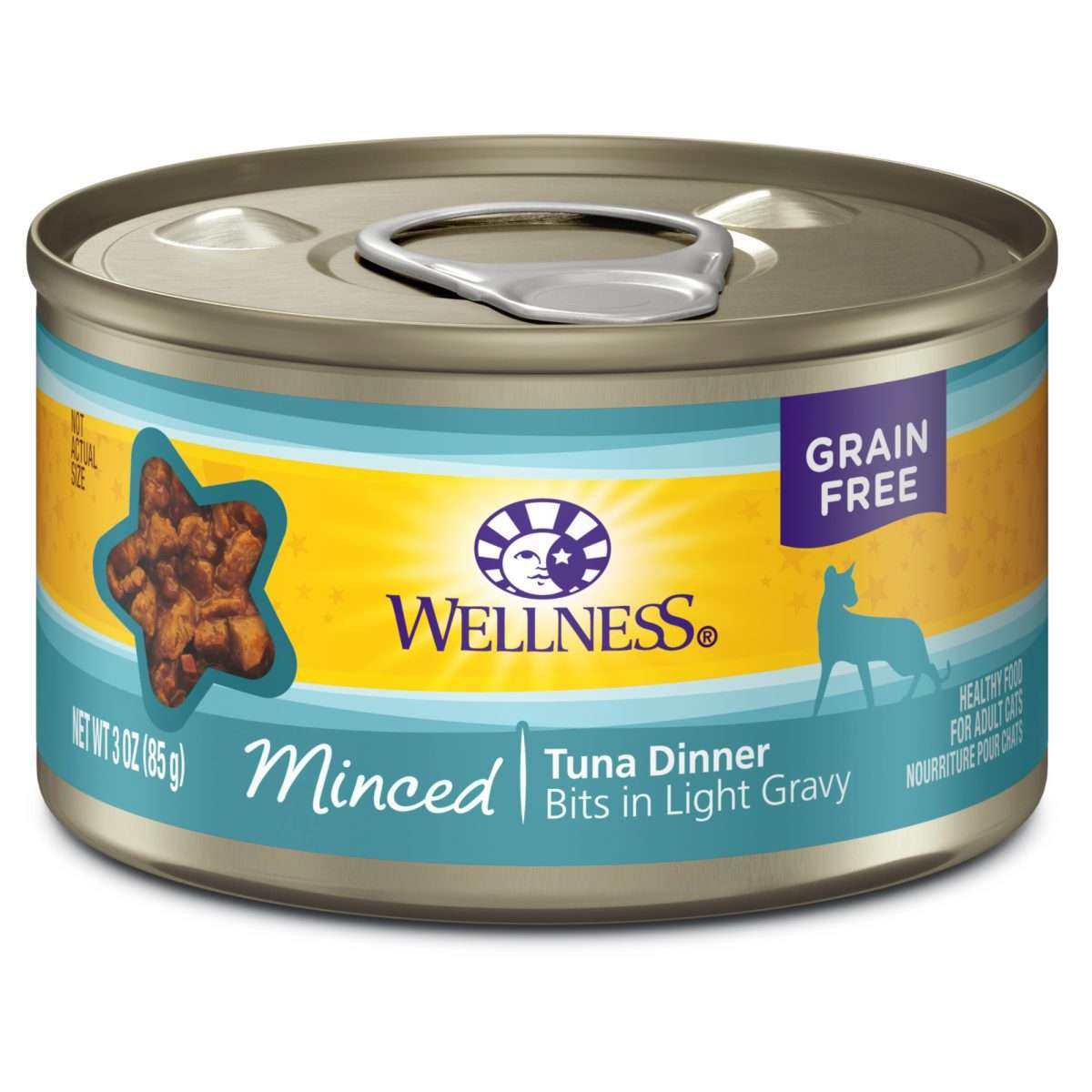 Wellness Complete Health Natural Grain Free Wet Canned Cat Food, Minced ...