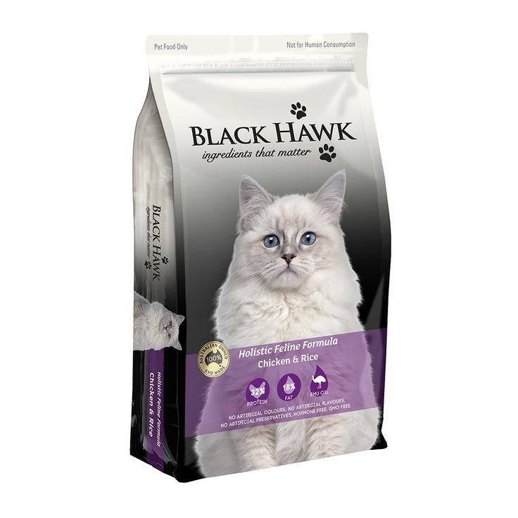 BLACK HAWK CHICKEN HOLISTIC DRY FOOD FOR CATS &  KITTENS