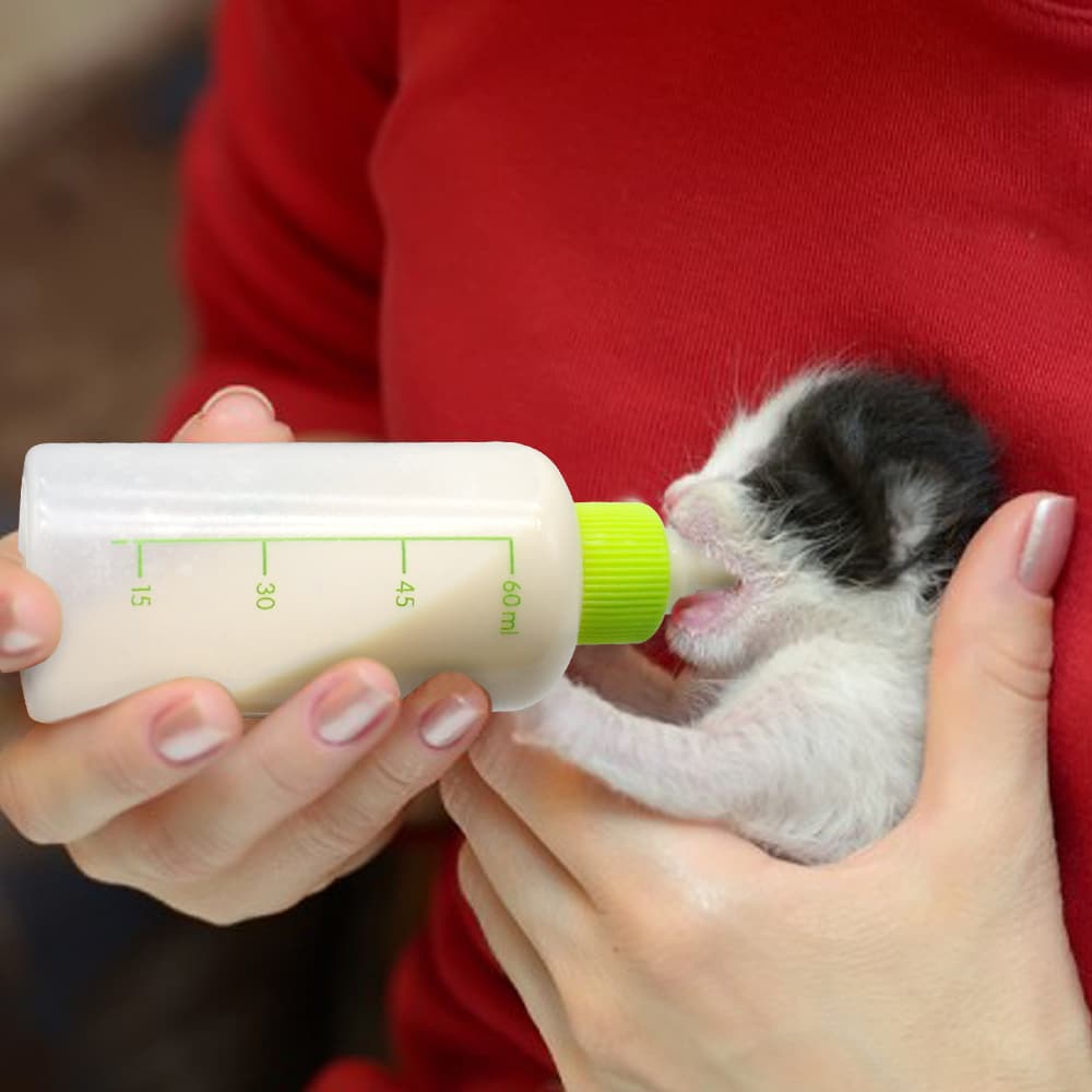Pet Nursing Bottle Replacement Nipple Cat Feeding Bottle for Newborn ...
