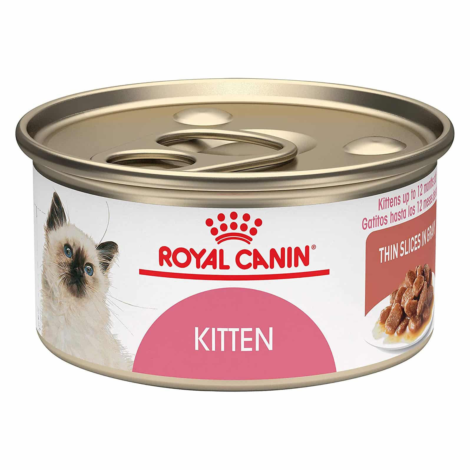 Royal Canin Kitten Thin Slices in Gravy, Canned Cat Food, 3 oz