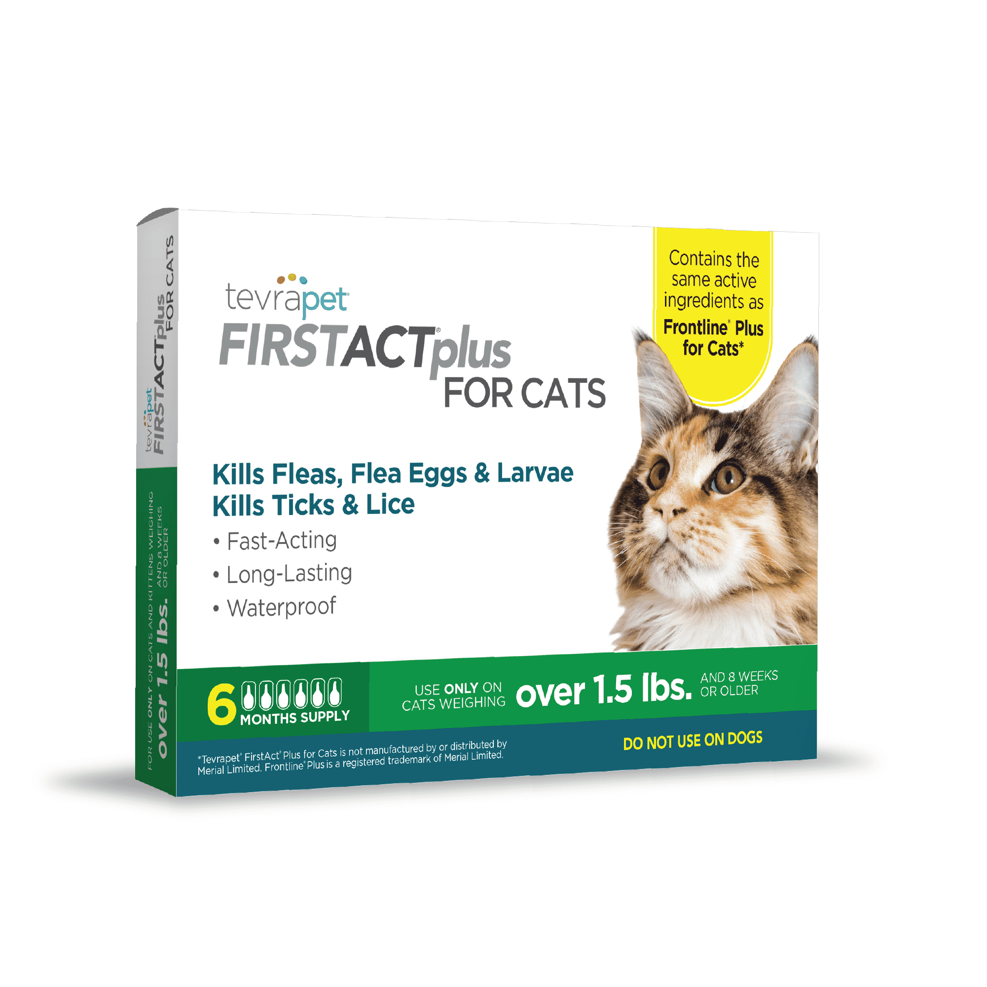 TevraPet FirstAct Plus Flea and Tick Medicine for Cats