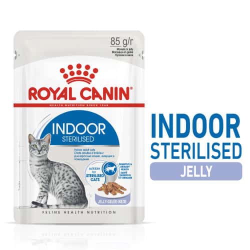 Royal Canin Indoor Sterilised In Jelly Adult Wet Cat Food From Â£11.45 ...