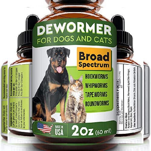 Pawesome Dewormer for Dogs and Cats Kittens Spectrum Worm Treatment 2 ...