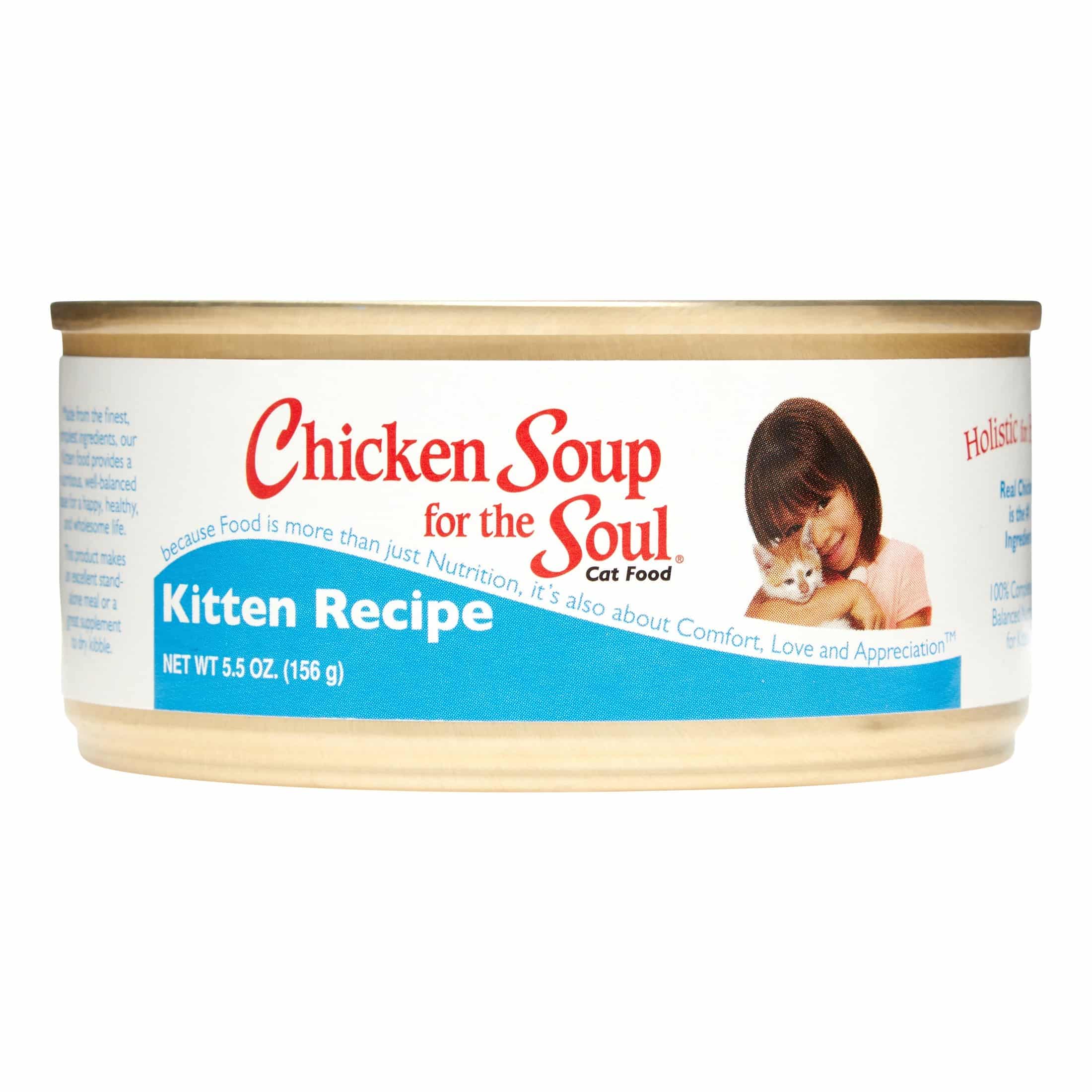 (24 Pack) Chicken Soup For The Soul Kitten Recipe Wet Cat Food, 5.5 oz ...