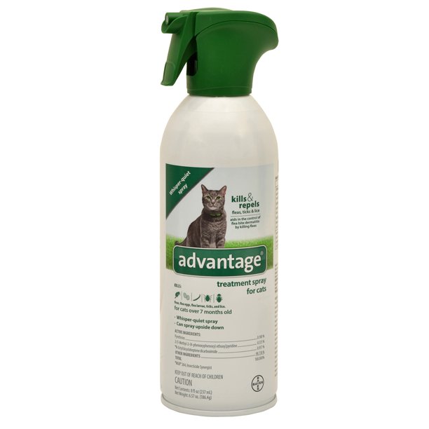 Advantage Flea Tick and Lice Treatment Spray for Cats, 8 oz.